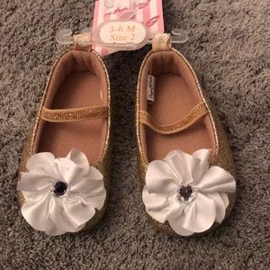 Gold glitter shoes . Brand new with tags